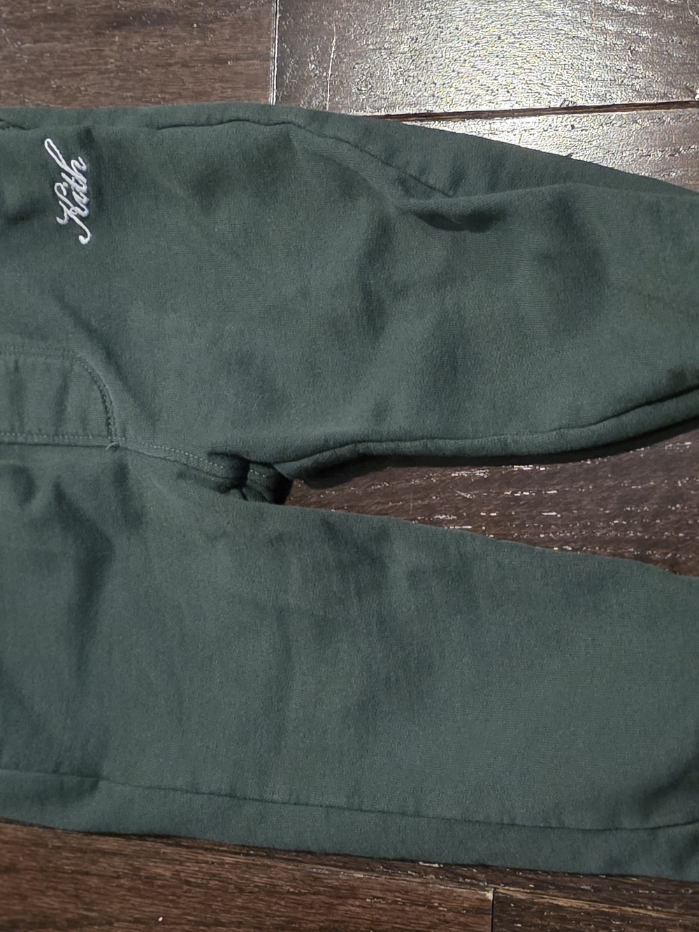 Kith Forest Green Joggers with Script Logo